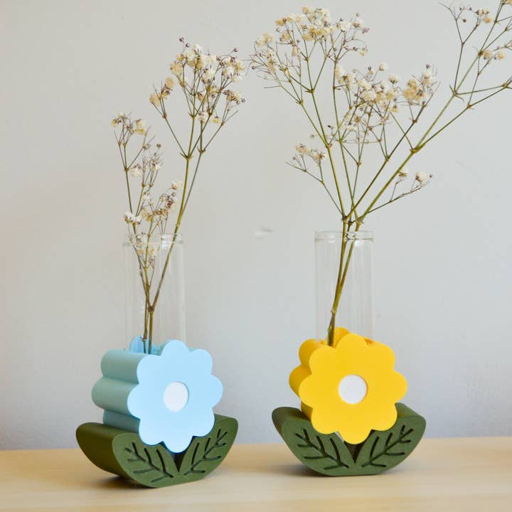LindaMakess - Wholesale Vase - Colored Stacking Flower Plant Propagation Vase | Wall