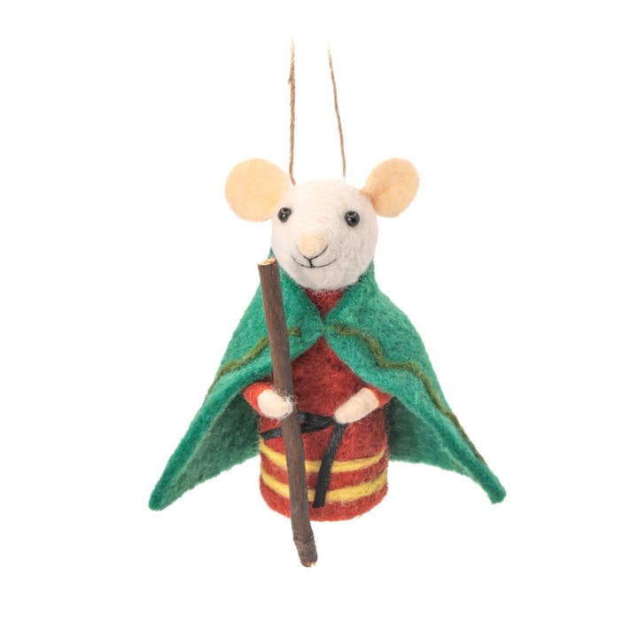 Sass & Belle Europe - Wholesale Christmas Decoration - Navity Mice Felt Decoration - Set of 31