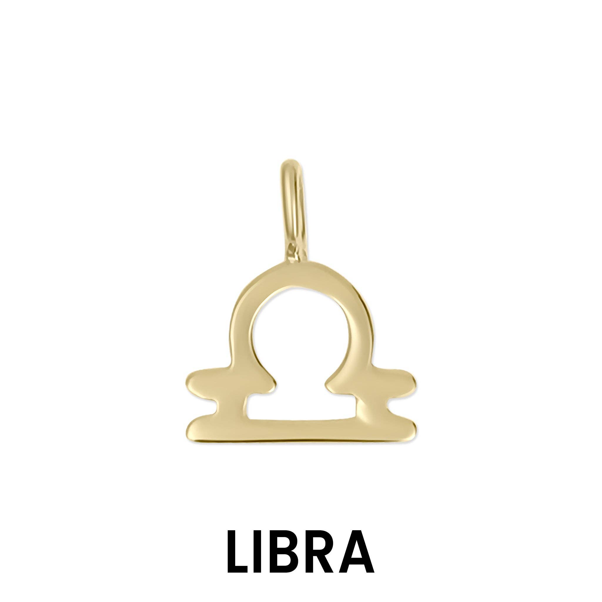 WJW - Wholesale Individual Charm/Pendant - 14K Solid Gold Zodiac Charms for Permanent Jewelry14