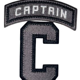 C Captain & Letter "C" Patch 1.625”W x 2.625”H (Not an Iron-on Patch) for wholesale by HEDi
