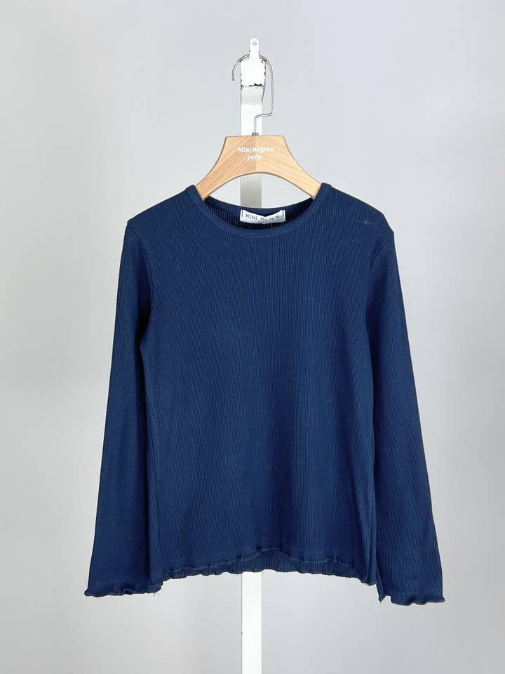 MINI MIGNON PARIS - Wholesale T-Shirt - Kids - Girls' long sleeve cotton ribbed t-shirt1