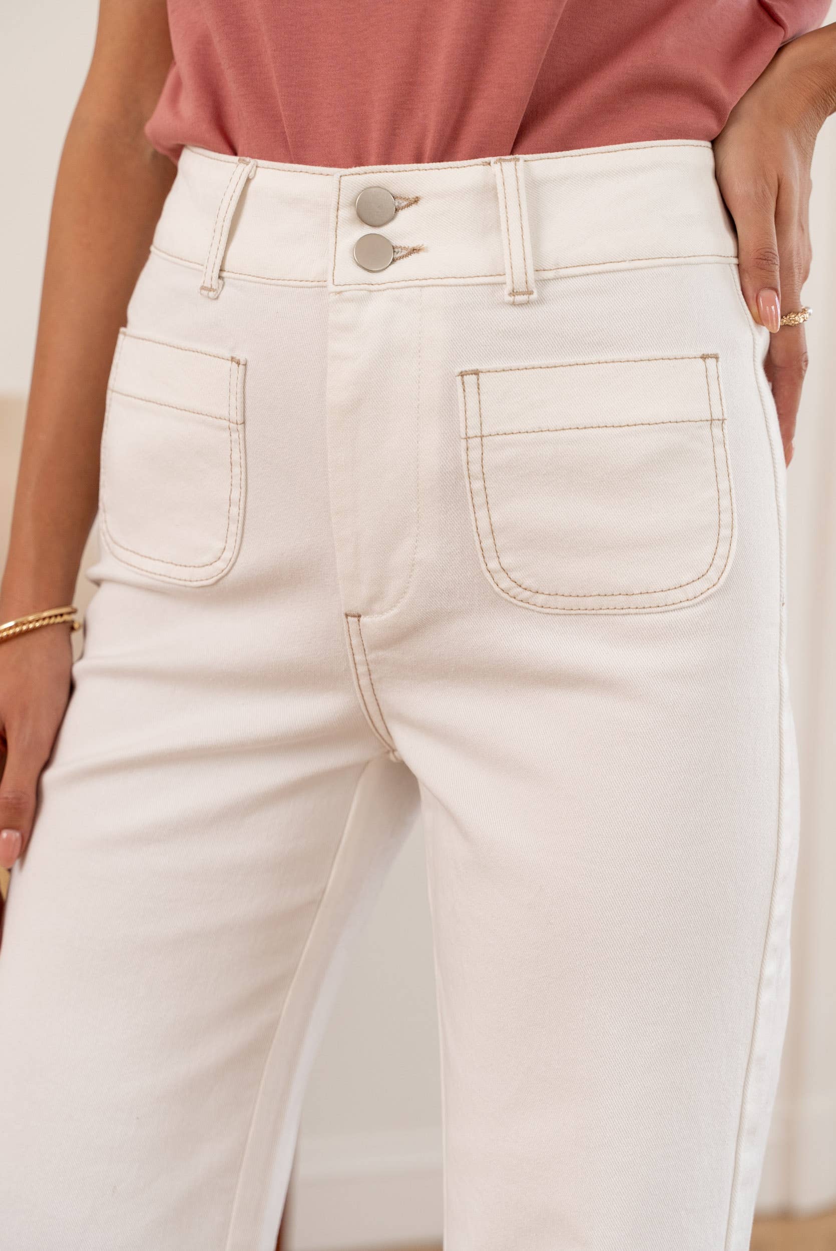 Oraije Paris – calças de ganga - Mulher por atacado – Elena flare jeans5