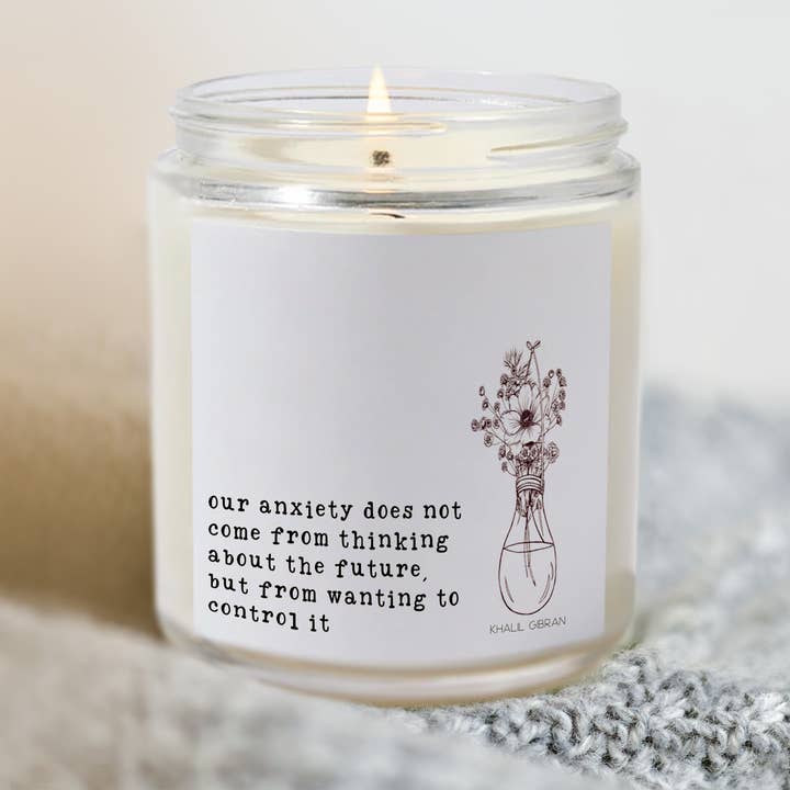 OLF - Wholesale Jar/Filled Candle - Khalil Gibran Quote Soy Wax Scented Candle