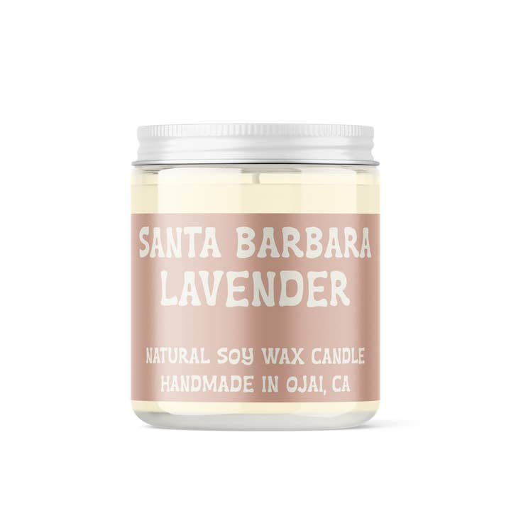 Santa Barbara Lavender Soy Candle for wholesale by Ojai Essentials