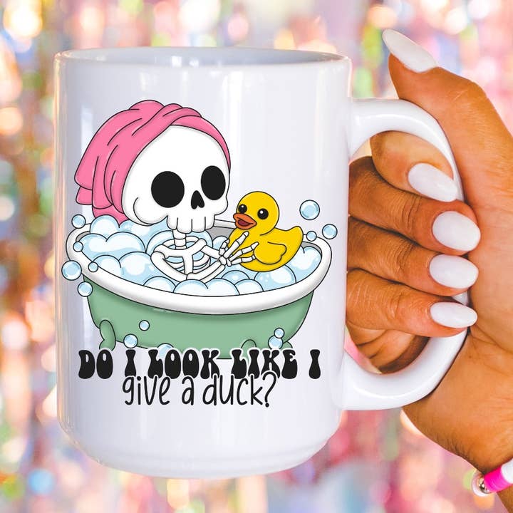 Geef een Duck Coffee Mug voor wholesale door Ace the Pitmatian Co