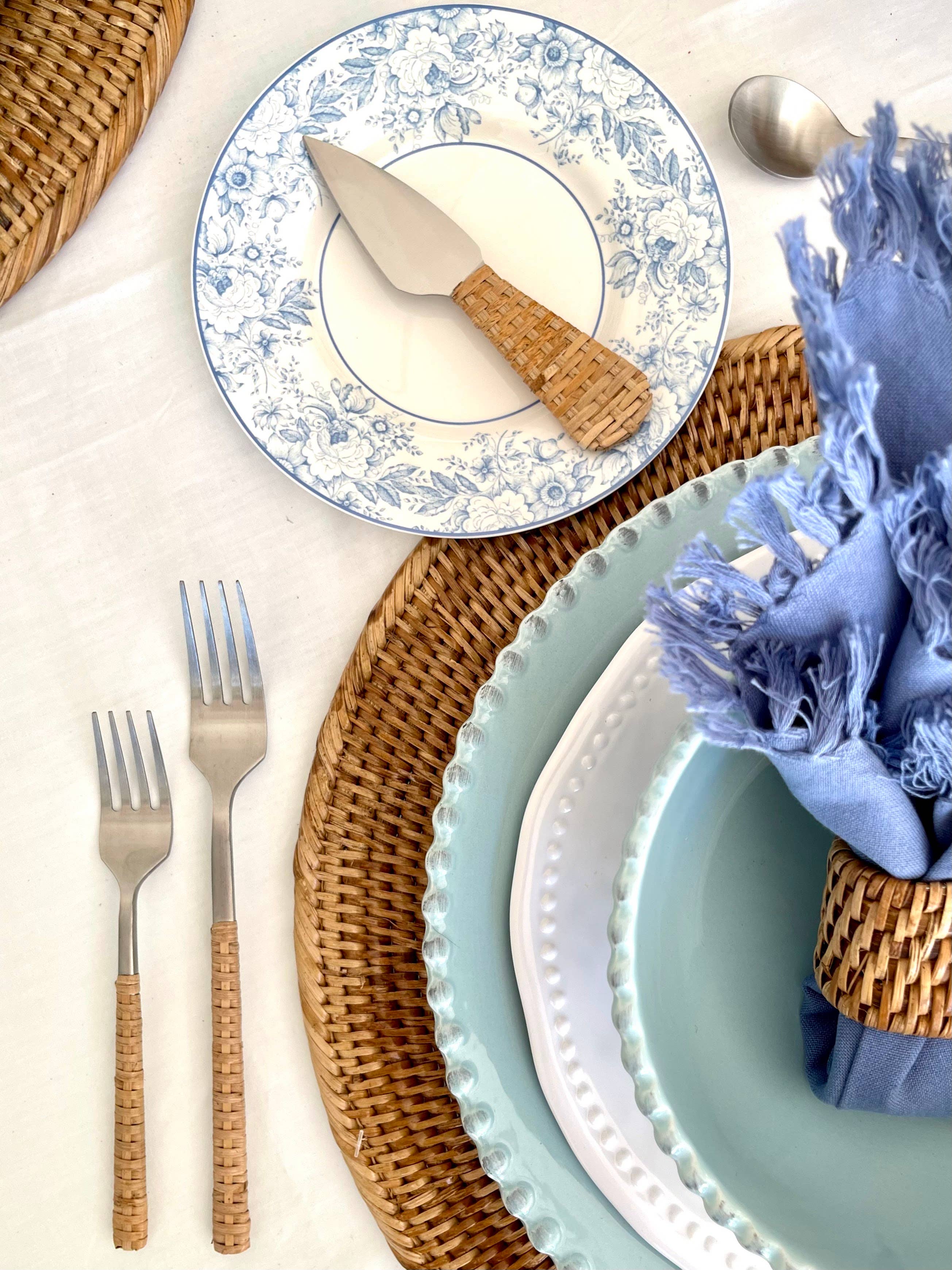 Artifacts Trading Company – wholesale Charger plate – Rattan Solid Weave Charger Plate2