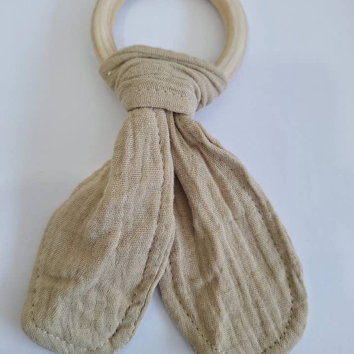 Cotton Socks - Wholesale Teether (Not Clip-On) - Baby - MC-04 Organic Cotton Muslin Teether 16 cm x 8 cm1