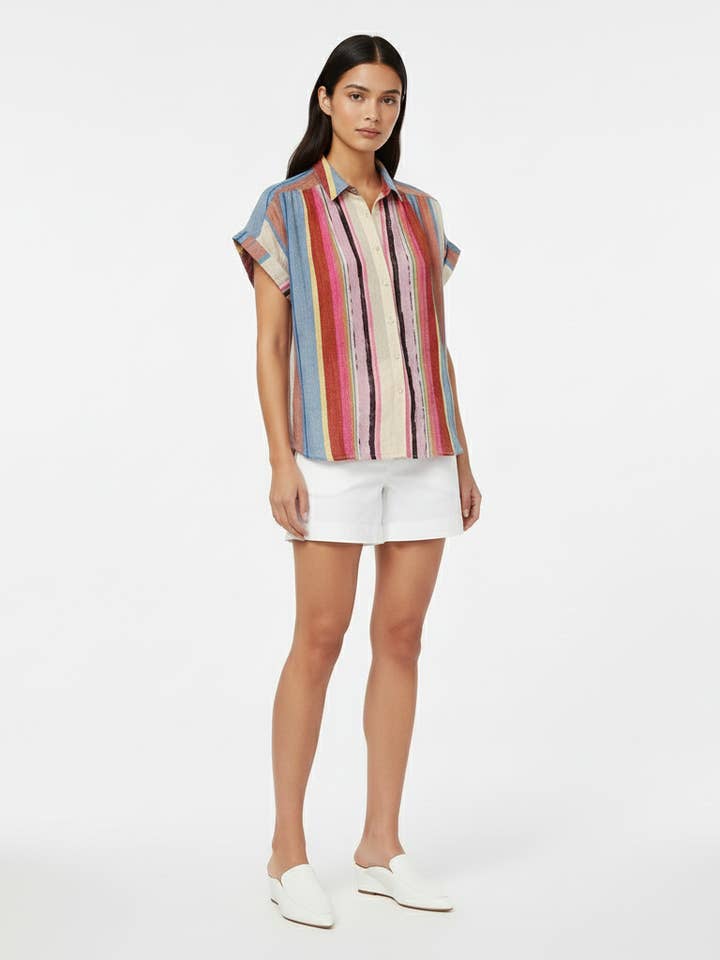 24112918- Short sleeve button-down shirt. for wholesale by The Korner - USA