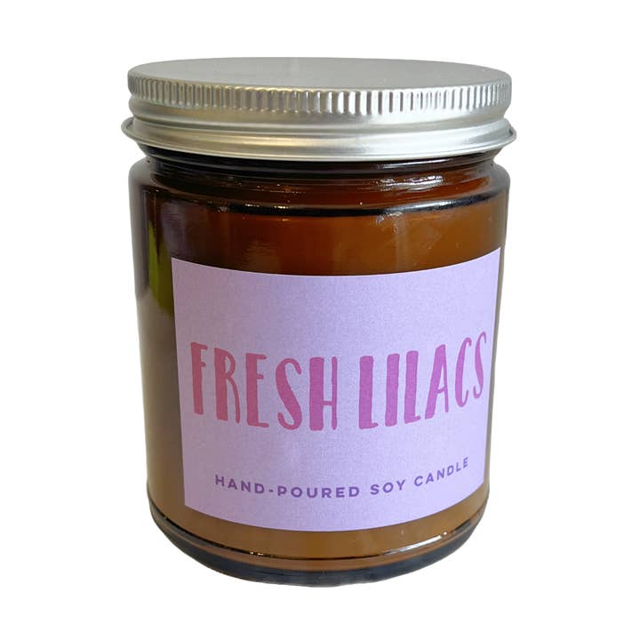 Fresh Lilacs 8oz. Candle for wholesale by Coley Guacamole Bath, Body & Home