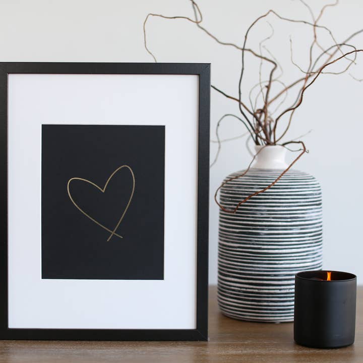 Lewiston Heart Print - Guldfolie for engroshandel hos Wrinkle & Crease Paper Products