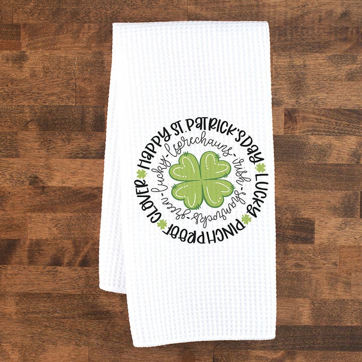 Canary Road - Wholesale Tea Towel - St. Patricks Day, St. Pattys Towel Kitchen Decor Irish