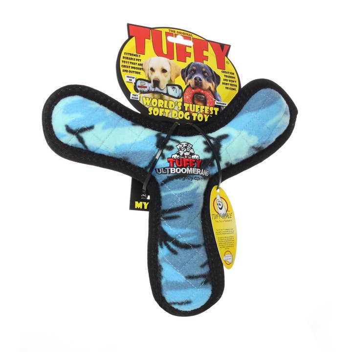 Tuffy Dog Toys - VIP Products - Wholesale Pet Squeaky Toy - Dog - Tuffy Ultimate Boomerang - Camo Blue, Squeaky Dog Toy5