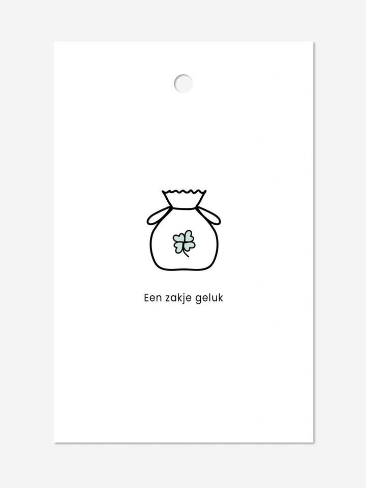 Gift Tag | Bag of Luck for wholesale by Studio Liefs Linne