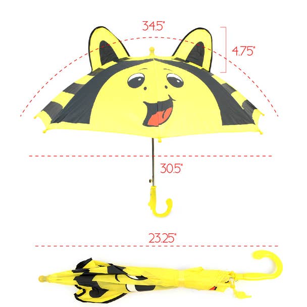 Selini New York - Wholesale Umbrella - Kids - Kid's Yellow Bee Umbrella1