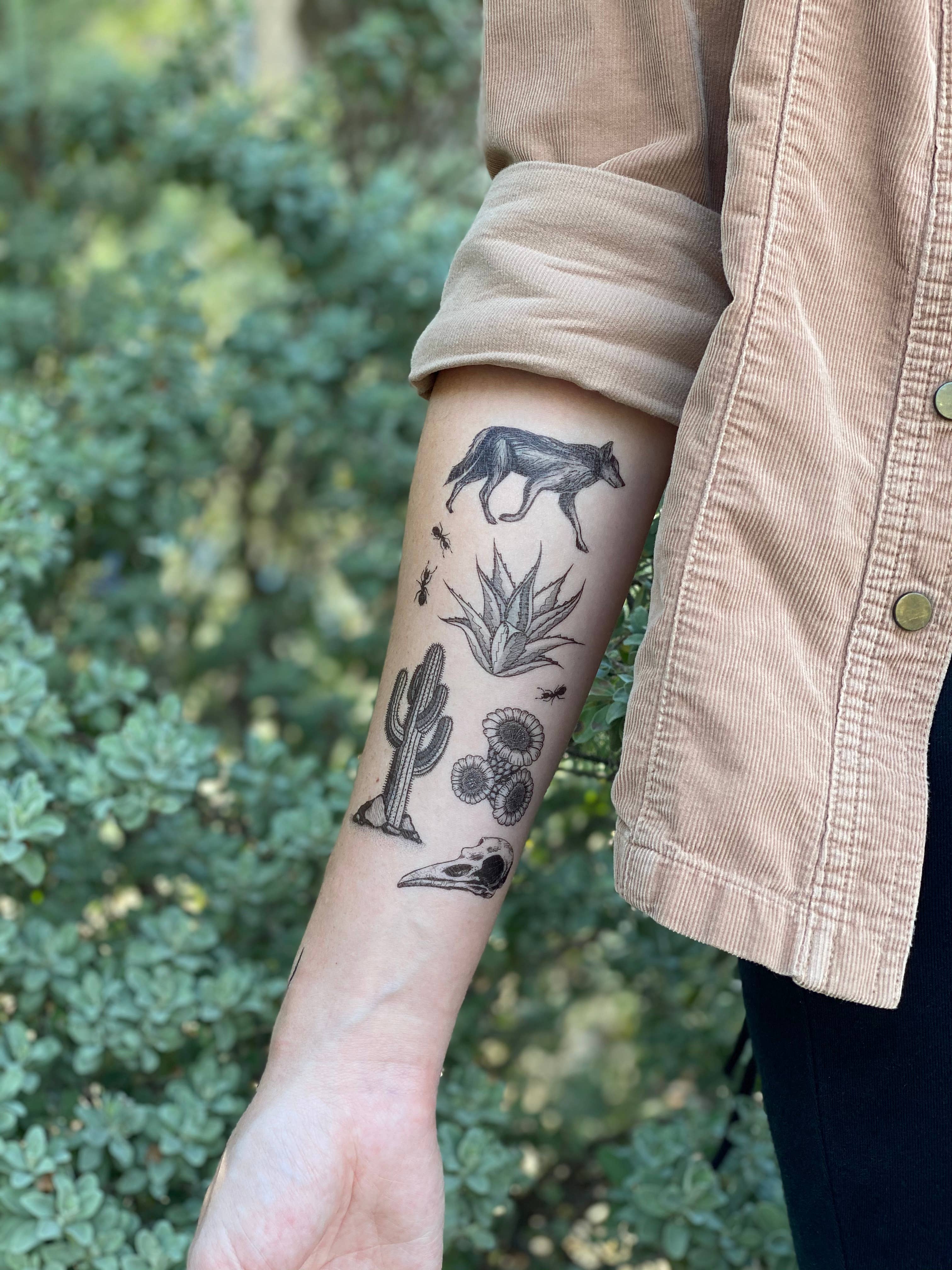 NatureTats - Vente Tatouages temporaires - Désert sauvage Tattoo Temporaire9