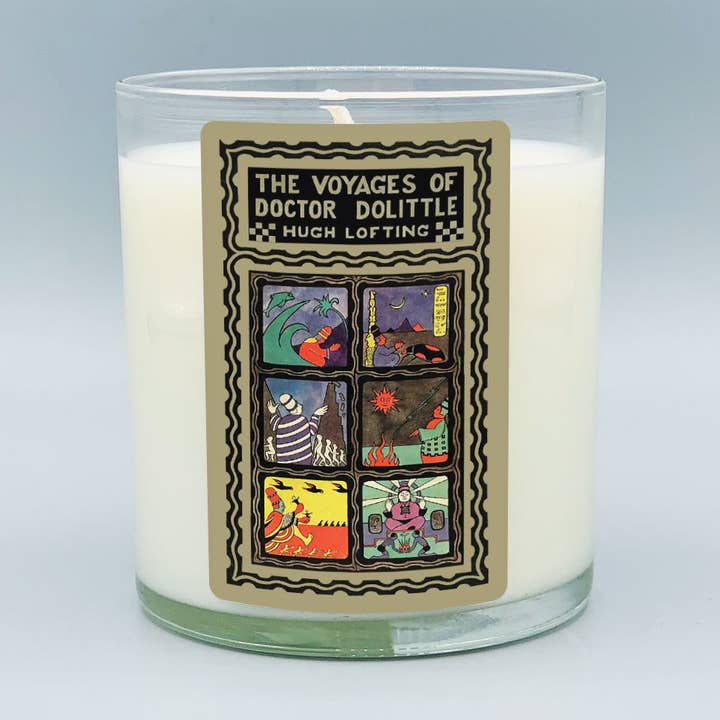 "The Voyages of Doctor Dolittle" Scented Book Candle for wholesale by Noble Objects