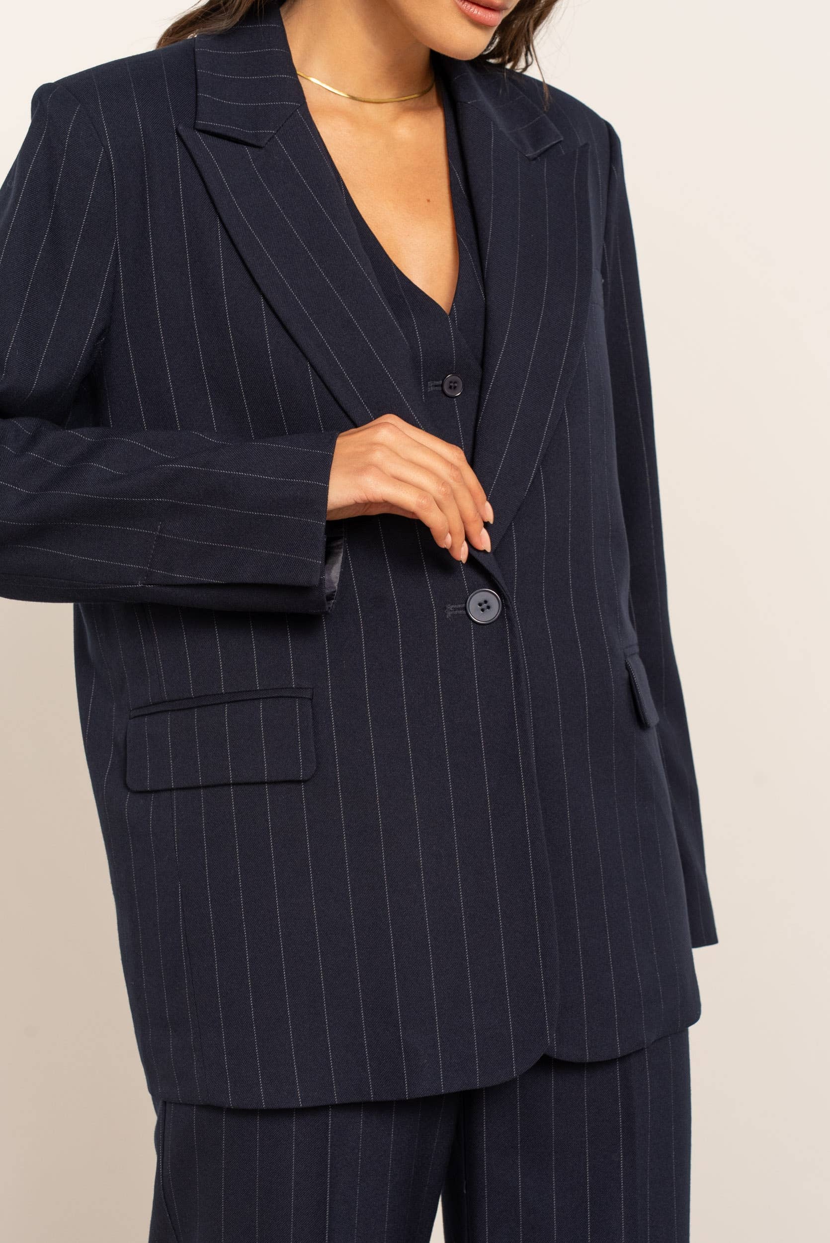 Attentif Paris - Wholesale Blazer - Women's - Oversized pinstripe blazer6