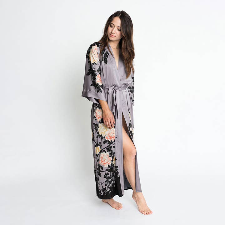 KIM+ONO - Wholesale Robe - Women's - Blush Rose Long Kimono Robe