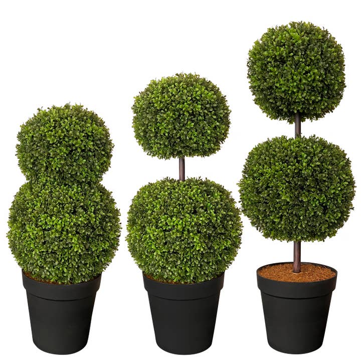 Haute Decor - Wholesale Artificial Plant - Adjustable Double Artificial Boxwood Topiary3