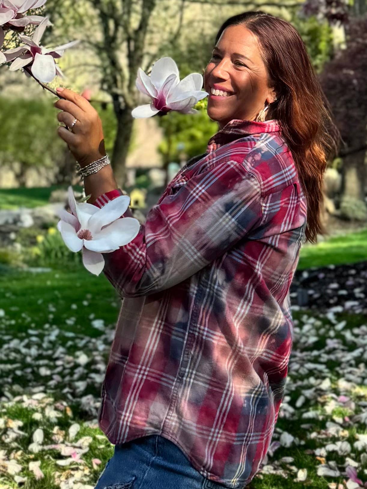 Slightly Distressed - Wholesale Button Down Shirt - Women's - Slightly Distressed Flannels 8