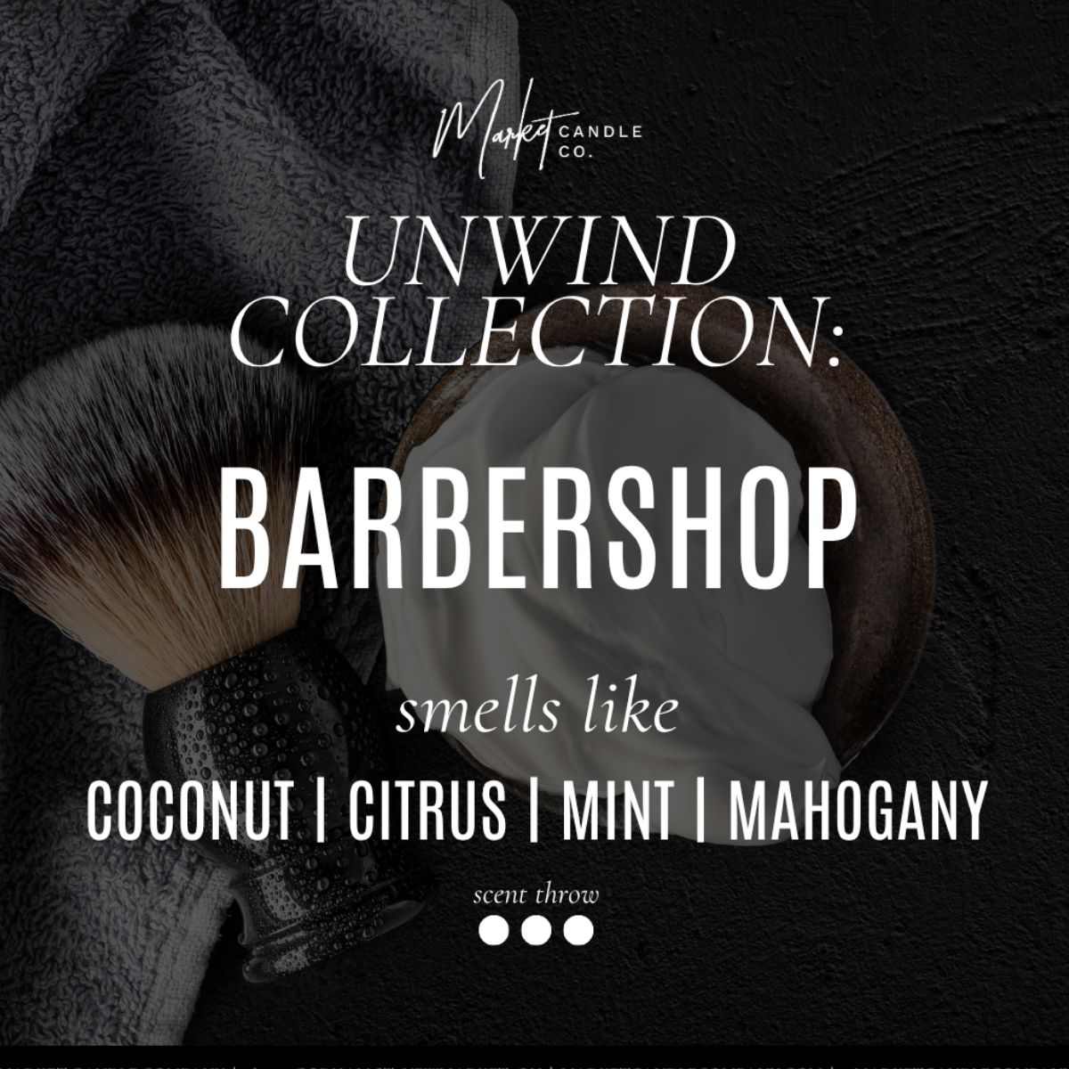 Market Candle Company – Vela em jarro/copo por atacado – VELA DE CERA DE SOJA BARBEARIA1