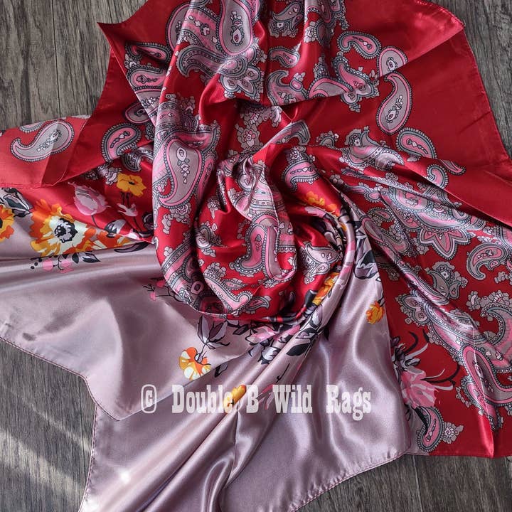 Double B Wild Rags – wholesale Scarf – Women's – Wild Rag BARGAIN CORNER Classic Paisley and Floral Cowboy Western Neck Scarf by Double B Wild Rags8