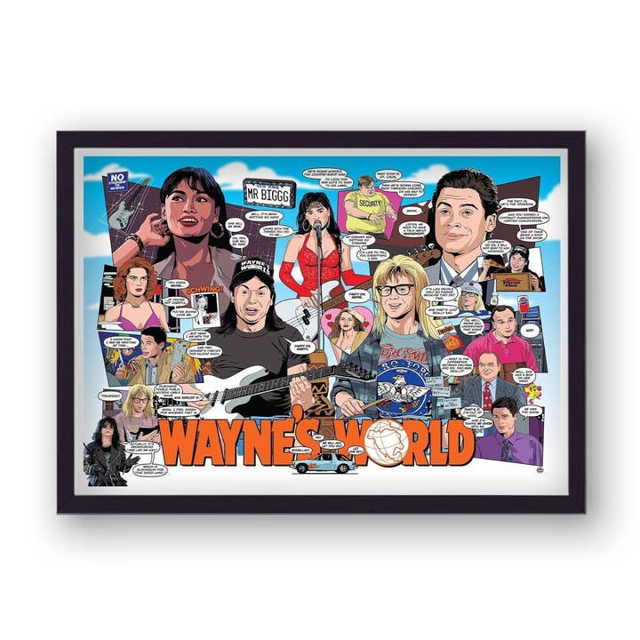 Wayne's World V1 Reworked Movie Poster for wholesale by Gallery Print and Art