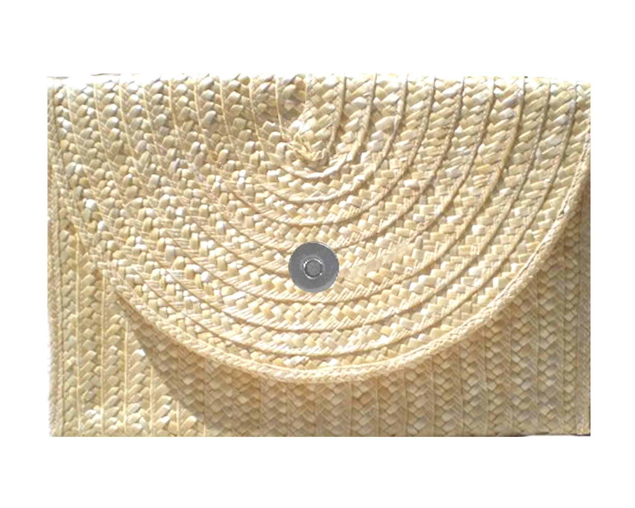 Peachy Pendants - Wholesale Clutch Bag - Women's - Vineyard Straw Clutch with Red Bow6