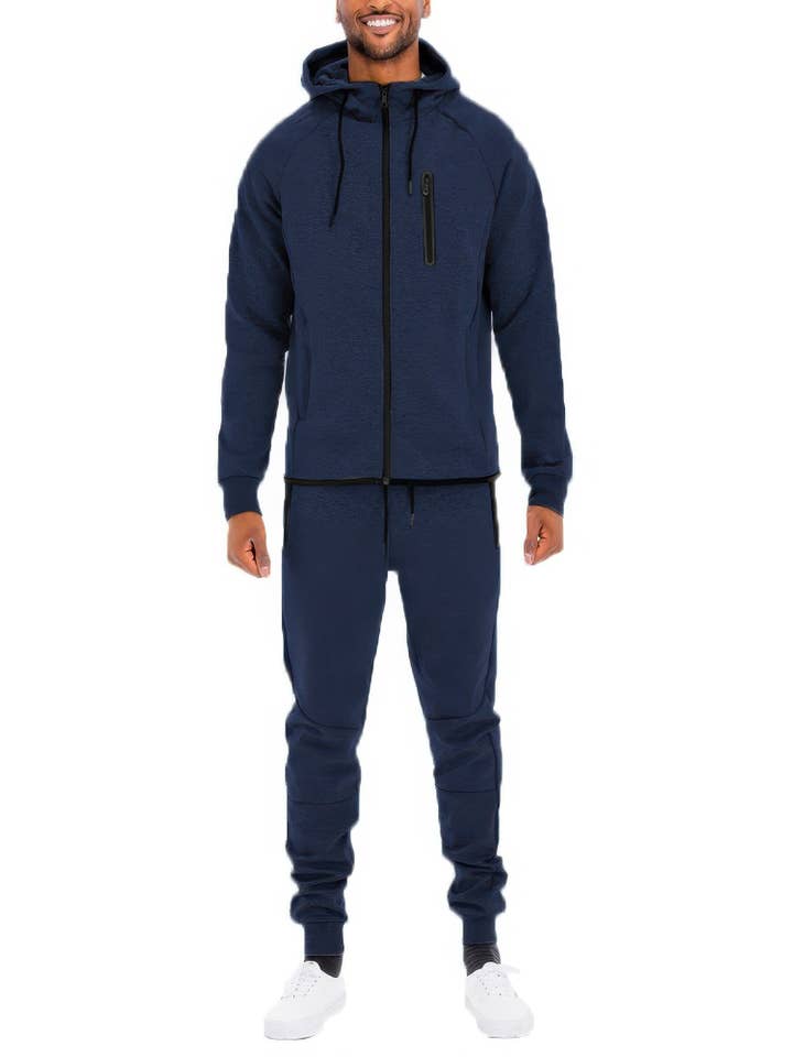 CC Wholesale Clothing - Wholesale Lounge Set - Men's - Mens Full Zip Sweat Pant Sweat Set11