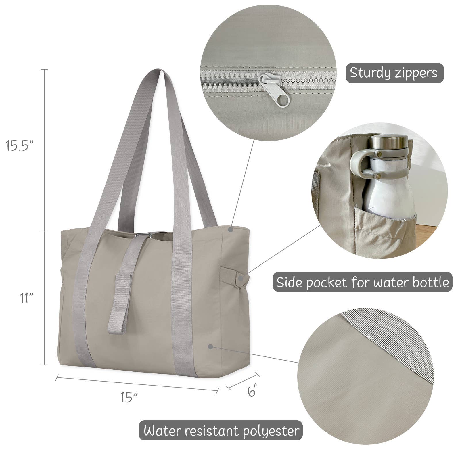 Wrapables.com - Vente Sac de yoga - Sac fourre-tout de yoga Wrapables, sac de sport, de travail, de nuit, sac de voyage16