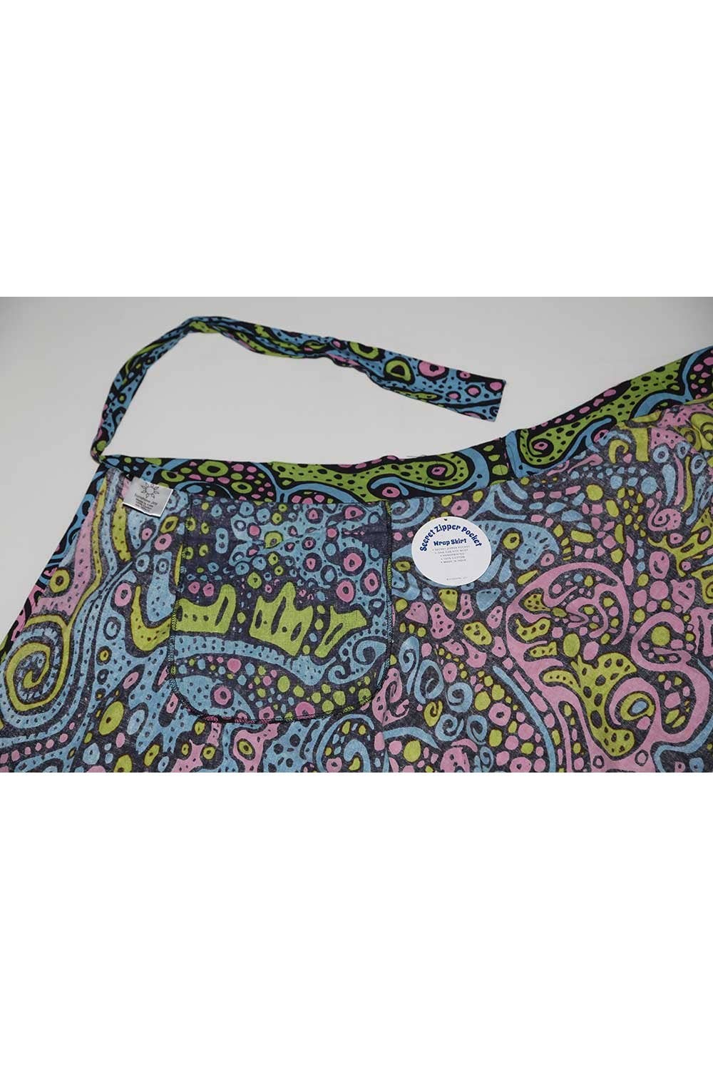 Sunshine Joy – wholesale Skirt – Women’s – Wrap Skirt With Zip Pocket Liquid E2