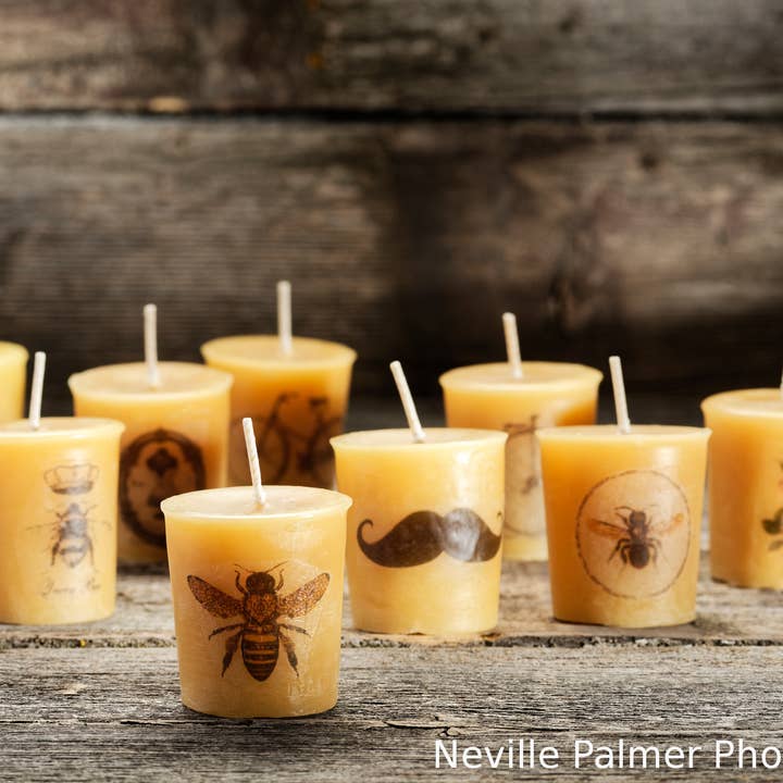 Vintage Beeswax Votive Candle with Timeless Charm for wholesale by The Abelo Collection