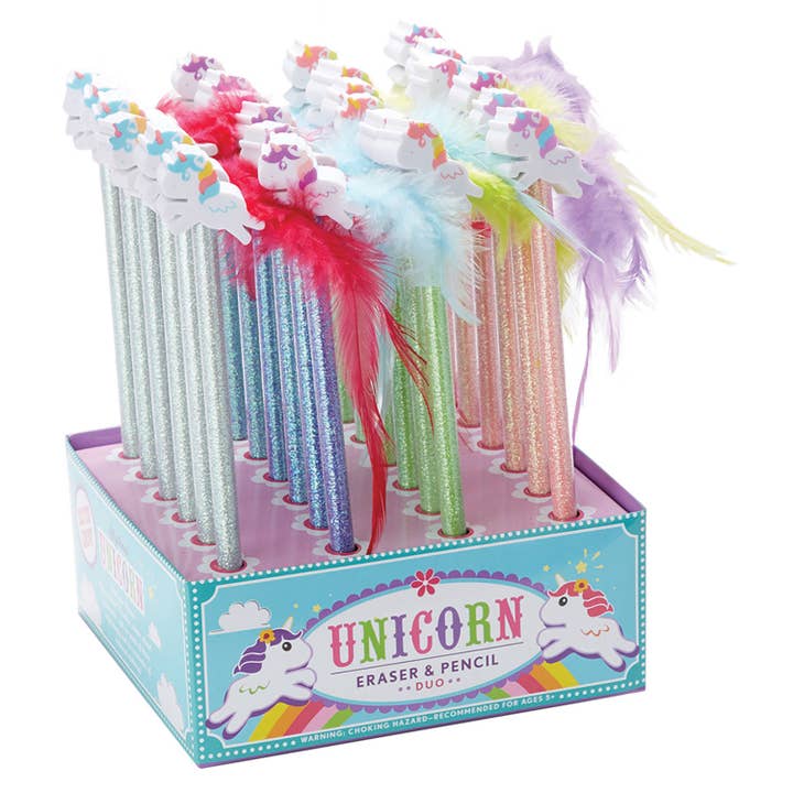 Streamline – wholesale Eraser – Child – Unicorn Eraser & Pencil Set2