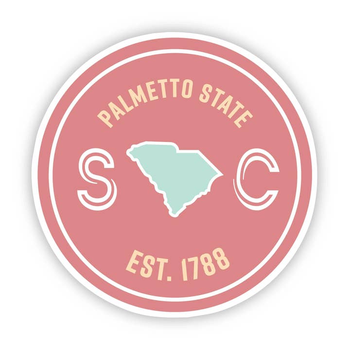 Palmetto State South Carolina Sticker for wholesale by Big Moods
