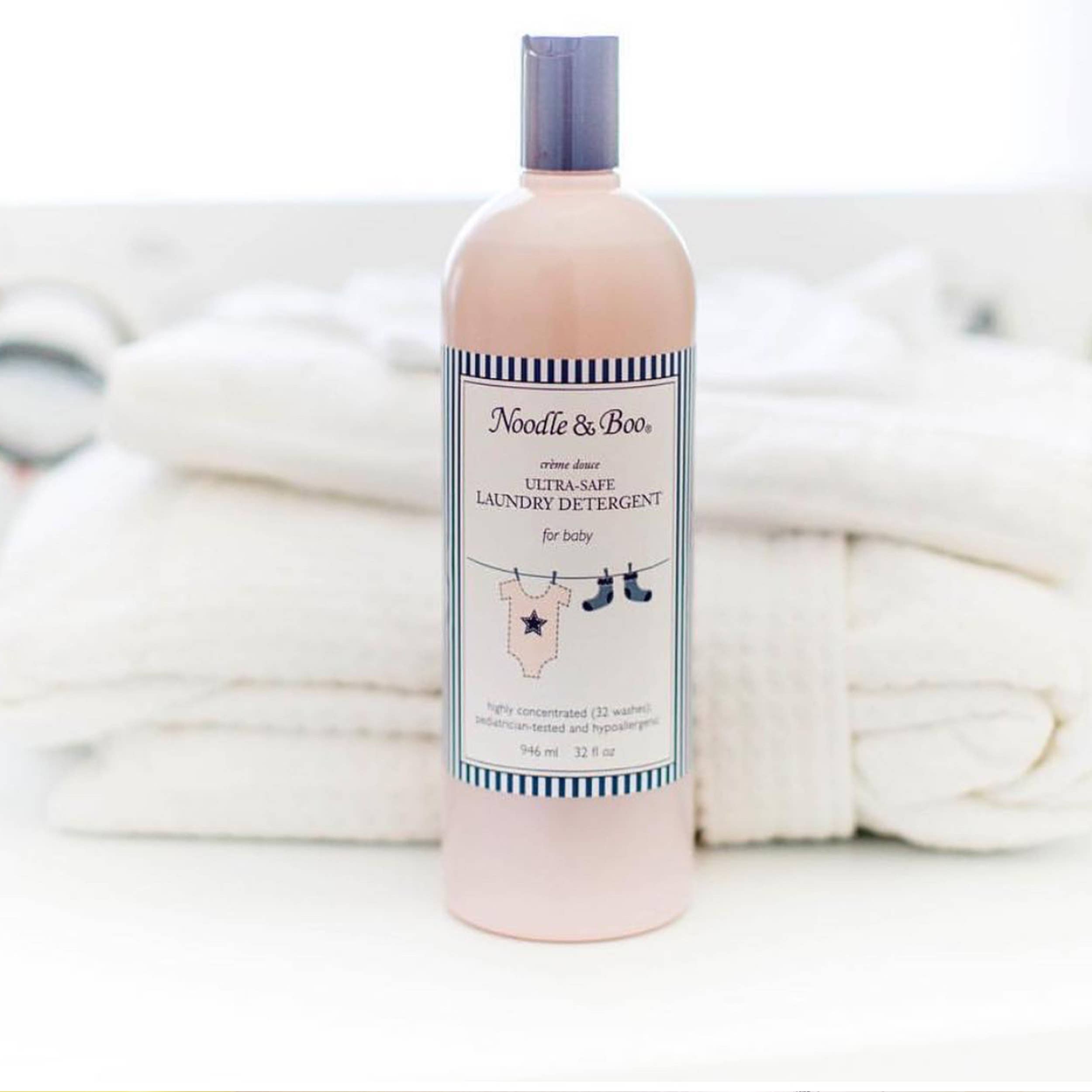 Noodle & Boo - Wholesale Liquid Laundry Detergent - Ultra-Safe Baby Laundry Detergent, Crème Douce, 32 oz2