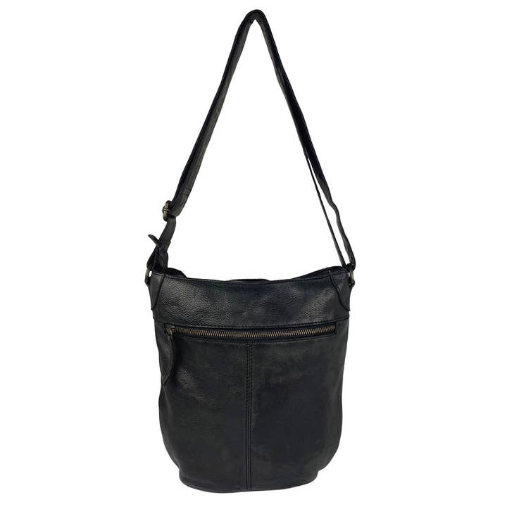 Arrigo - Wholesale Crossbody bag – Women's - Arrigo Ladies Crossbody Shoulder Washed Leather30