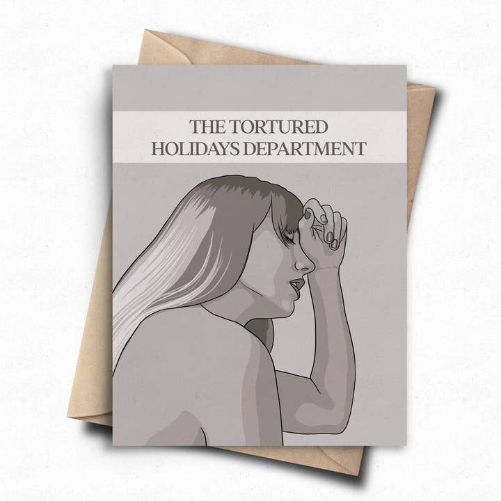 Torturerede ferier sjov popkultur julekort for engroshandel hos Pop Cult Paper