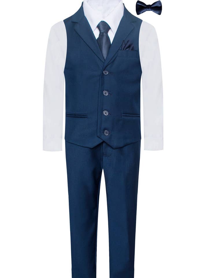 Kids-Boys klassisk vestsæt med bukseskjorteslips 4 stk for engroshandel hos Setco.26
