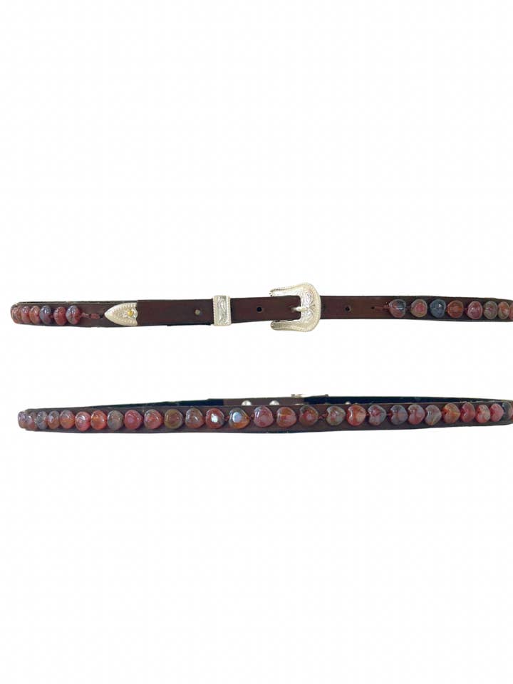 Fascia per cappello lucida perlata di agata per la vendita all'ingrosso da parte di Lucky Gem Club