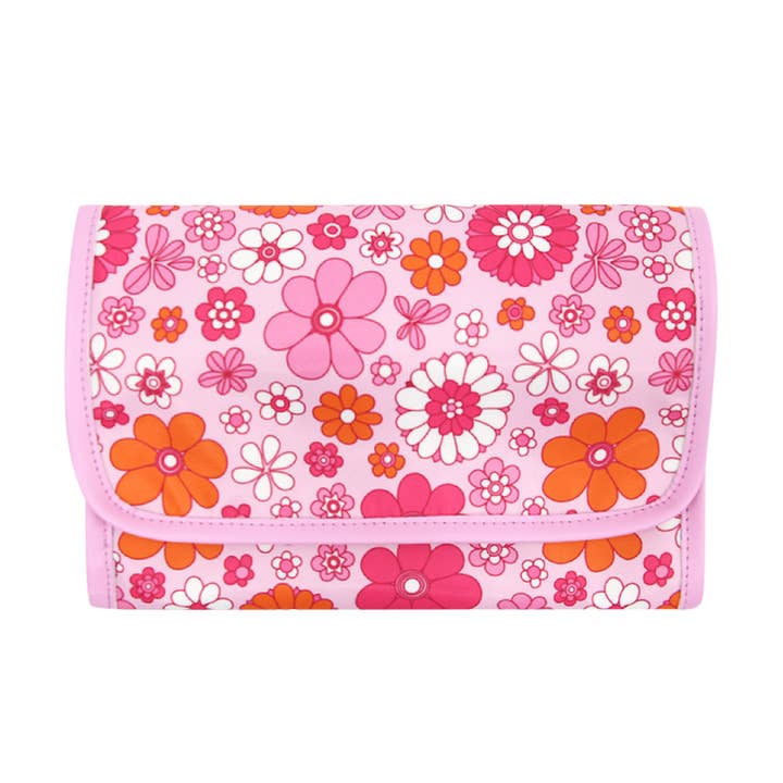 Karma Collection Floral Travel Jewelry Roll Bag Holiday Gift for wholesale by Mavi Bandz