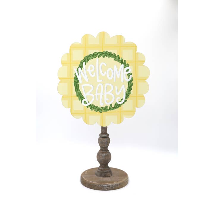 Welcome Baby Topper for wholesale by Doodles By Rebekah