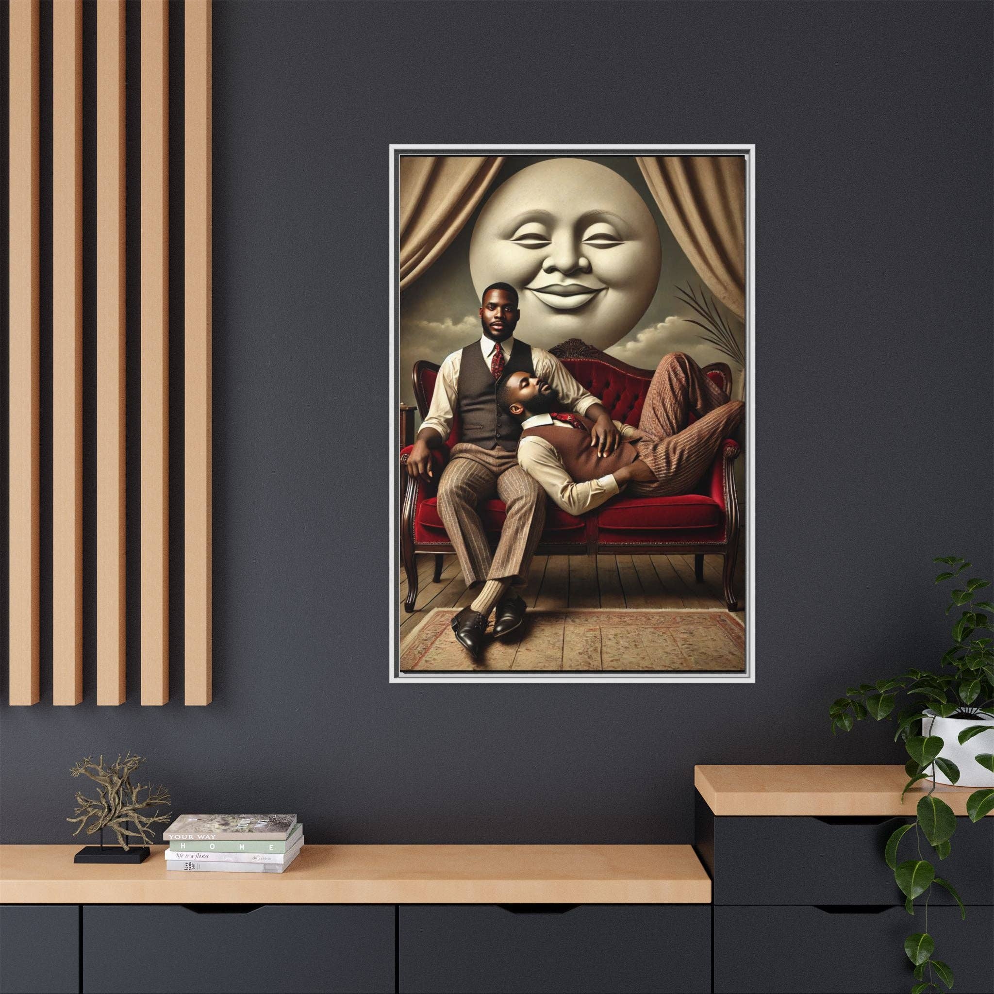 Walt & Pete - Wholesale Art Print - Missing Art Studies - Man In The Moon 00647