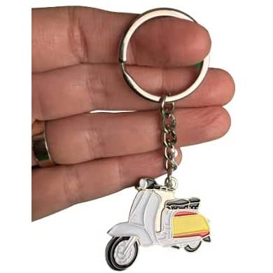 Beclosetoyou - Wholesale Keychain - Unisex - Vespa Lambretta Spanish Flag Keyring2
