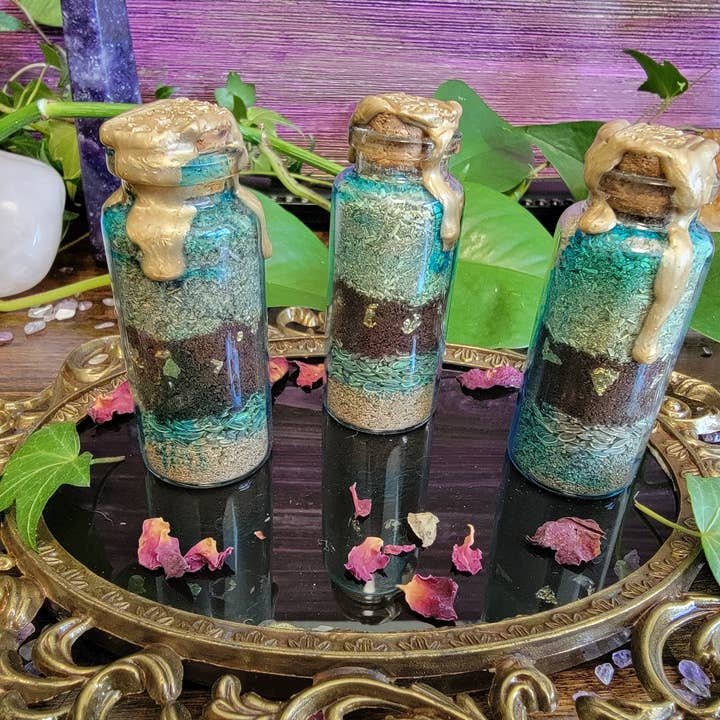 Create Abundance Spell Bottle for wholesale by Moonflower Scythe
