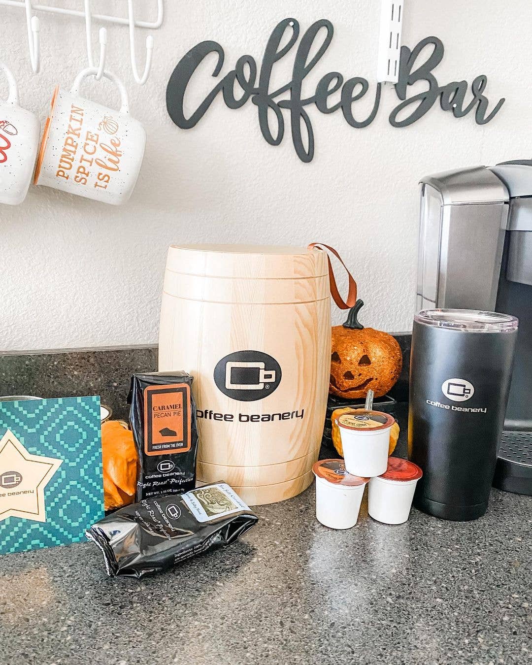 Coffee Beanery - Wholesale Ground Coffee - Caramel Pecan Pie Flavored Coffee | 1.75 oz One Pot Sampler2