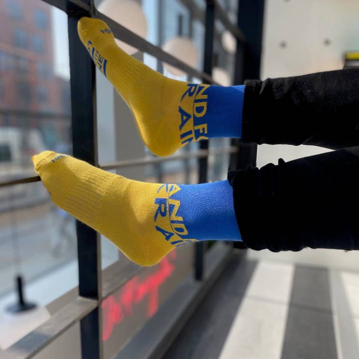 Stand4 Socks – wholesale Socks – Unisex – Stand4 Ukraine Sock1