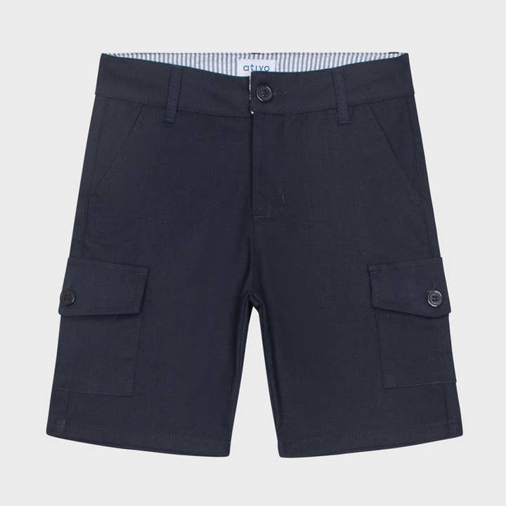 TB-YF7373-61 - Short en lin pour garçon adolescent pour la vente par Ativo Kids