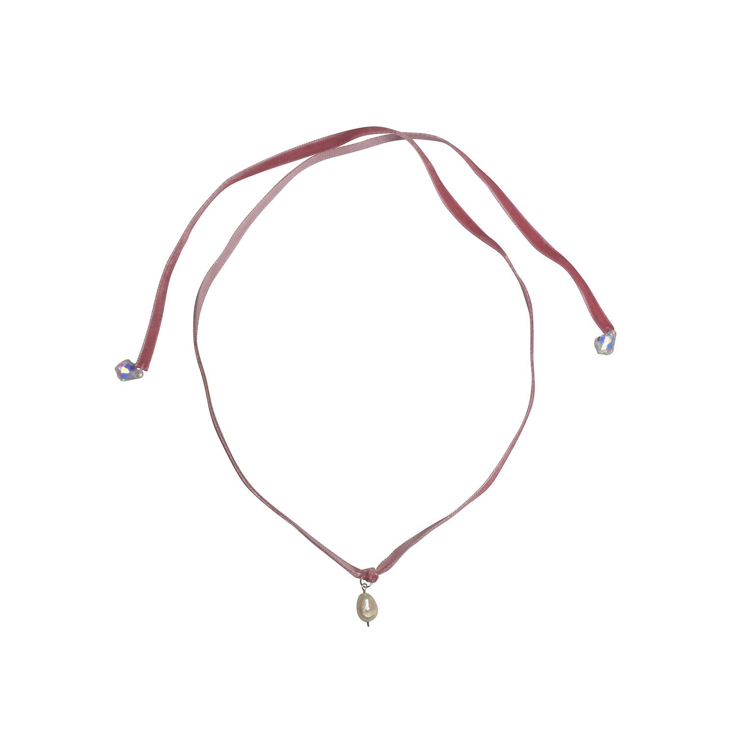 No Wallflower Project – wholesale Choker/collar – Freshwater Pearl Velvet Choker9