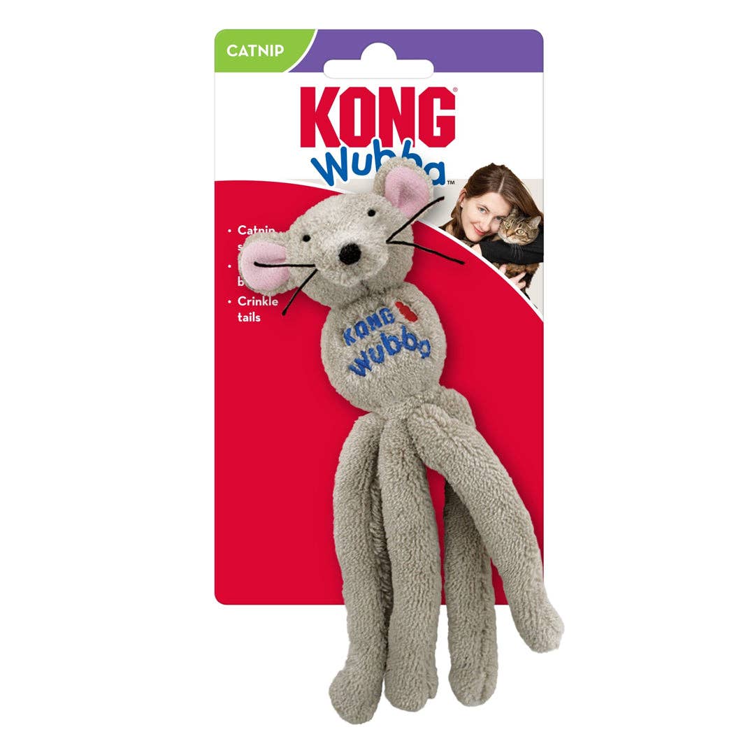 Petdropshipper - Wholesale Pet Toy - Cat - KONG Wubba Mouse Catnip Toy Assorted 1ea/One Size0