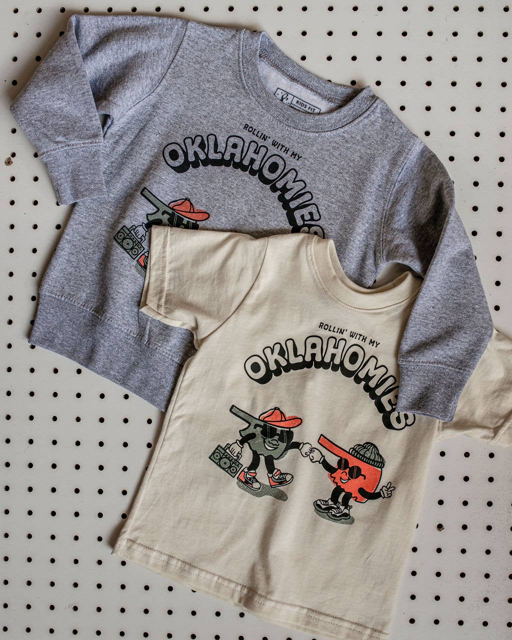 Natural Oklahomies Kids Tee for wholesale on Faire2